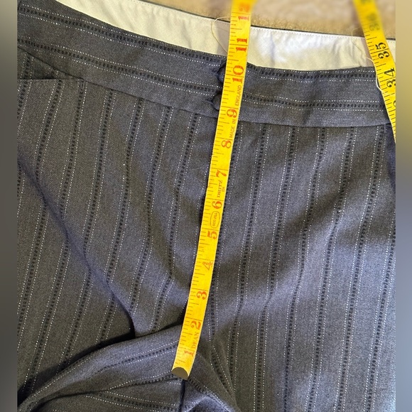 Wool Feel (but not wool) Dark Gray Slacks with Silver Thread Detail - Picture 10 of 12